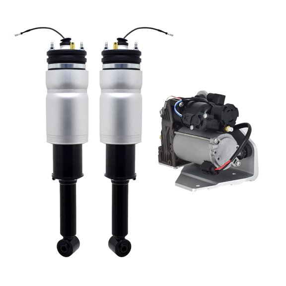 Set of 3 Front Air Suspension Spring Strut-Air Suspension Compressor Pump For 2010-2013 Land Rover Range Rover Sport