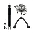 thumbnail image 1 of Set of 3 Front Upper Control Arm Ball Joint-Wheel Hub Bearing Assembly-Shock Absorber For 2000-2006 GMC Yukon XL 1500 RWD Monotube Performance Upgrade, 1 of 10