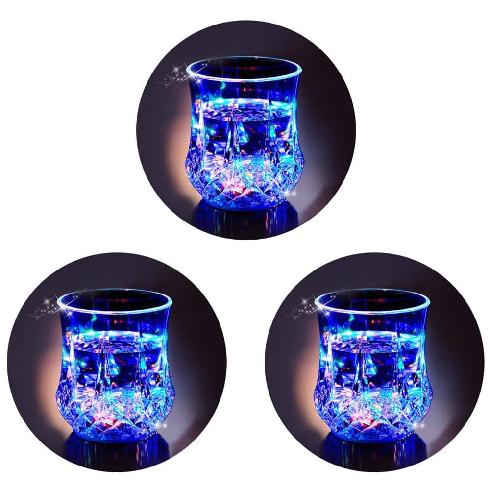 Fun Light Up Drinking Tumblers, IC ICLOVER Light up Cups Liquid Activated  Multicolor LED Glasses for Bar Disco Night Club Party Halloween Christmas 