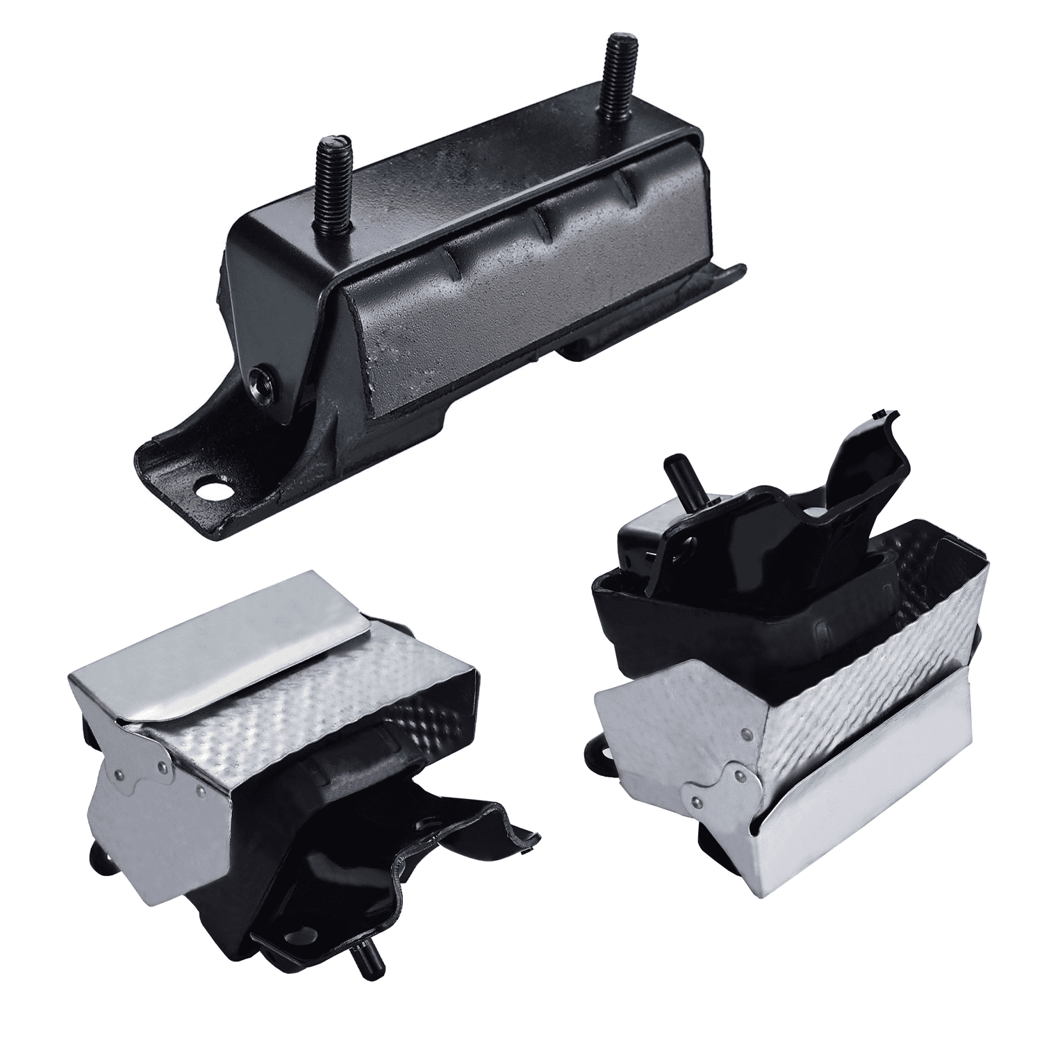 Set of 3 ISA Engine Motor Mounts Compatible with 2007-2014 Cadillac Escalade 6.2L V8 2007-2013 Chevrolet Silverado 1500 5.3 V8 2007-2014 GMC Yukon 5.3L V8 Replacement for A2638, A5365, A5365