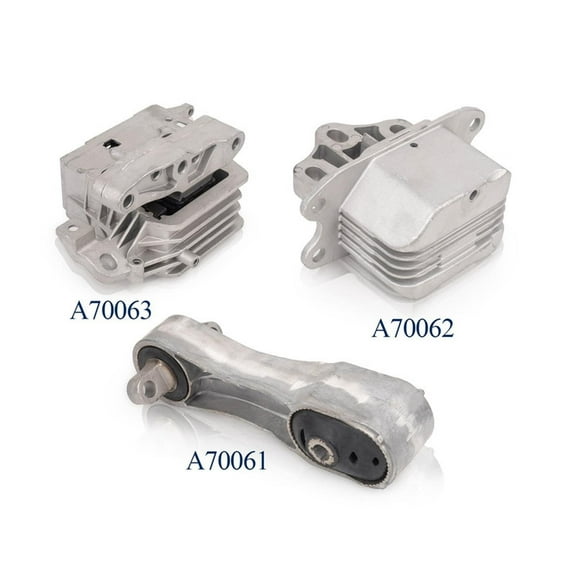 Set of 3 ISA Engine Motor & Transmission Mount Compatible with 2016-2022 BMW X1 Mini Cooper Clubman 2018-2023 BMW X2 2022 BMW 228i Gran Coupe l4 l3 1.5L 2.0L Replacement for A70061 A70063 A70062
