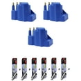 thumbnail image 1 of Set of 3 ISA High Performance Ignition Coil Pack and 6 Denso Spark Plugs Compatible with 1993-1994 Isuzu Rodeo LS Sport Utility 4-Door 3.2L 3165CC V6 Replacement for DR39, 1 of 4