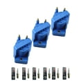 thumbnail image 1 of Set of 3 ISA High Performance Ignition Coils and 6 Spark Plugs Compatible with  2000-2003 Chevrolet Venture Warner Bros. Mini Passenger Van 4-Door 3.4L Replacement for DR39, 1 of 1