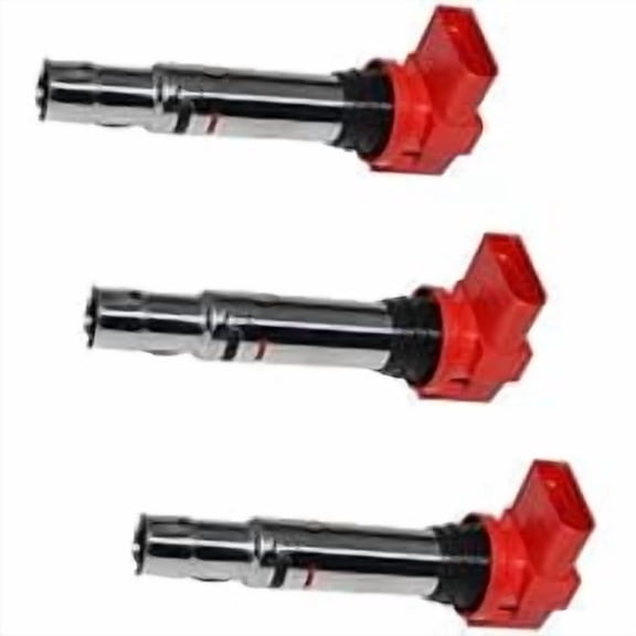 Set of 3 Ignition Coils Replacement for Select VW Vehicles, Restores Engine Spark Performance, Fits Polo, Golf (20022006) and Beetle (20032010), Replaces Part No. 036905715C
