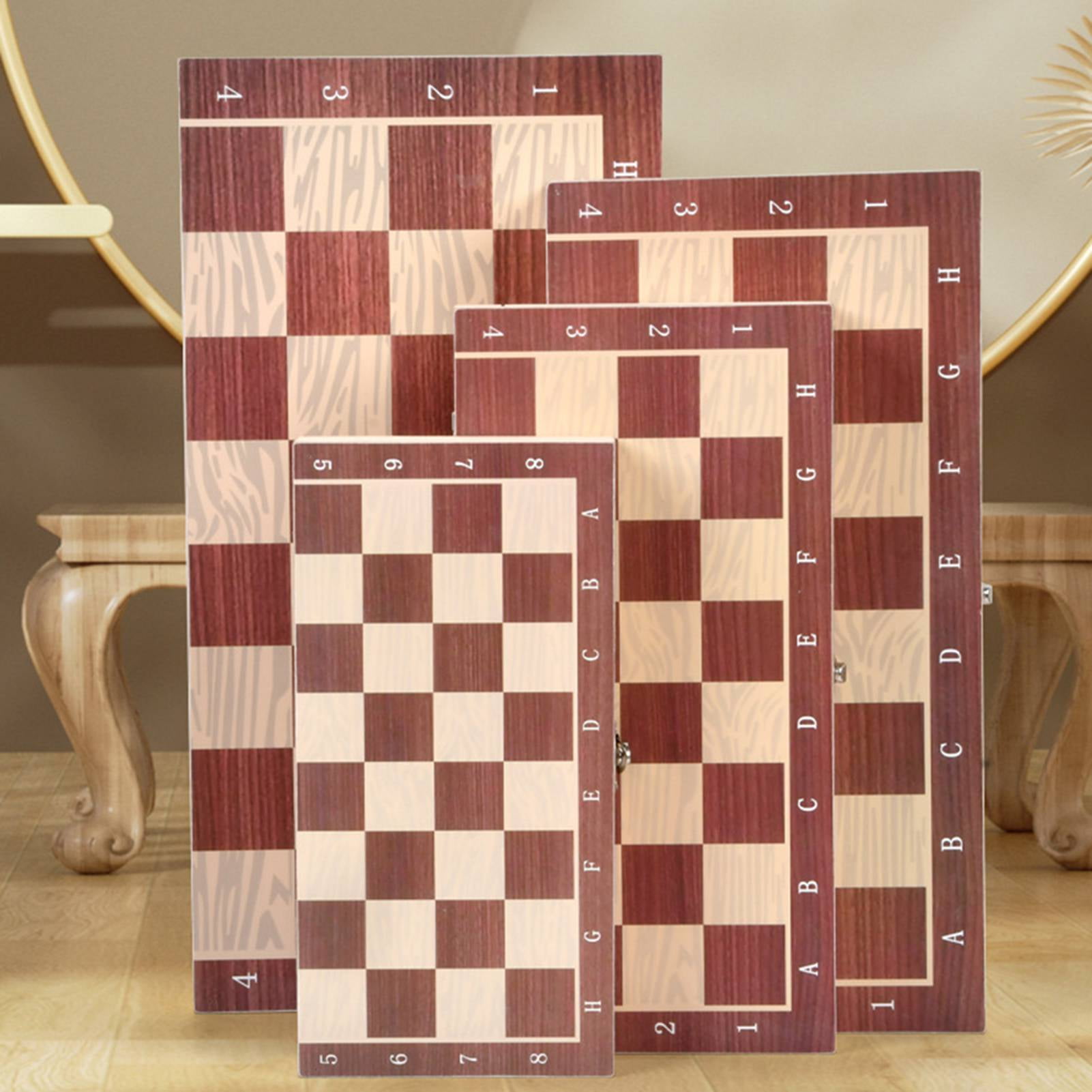 Set 3 In 1 Wooden Chess Checkers Backgammon Set Portable Wooden Chess ...