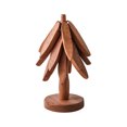 thumbnail image 1 of Set of 3 Kitchen Table Decor Foldable Wooden Trivets, 3 Wooden Trivet + 1 Stand Stored Like a Christmas Tree, for Hot Pots and Pans, Tree Shape Trivets, Kitchen Counter Christmas Decor, 1 of 4