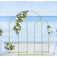 thumbnail image 1 of Set of 3 Metal Square Wedding Arch Backdrop Stand, Door Frame for Wedding Birthday Party Graduation Ceremony Decoration, 1 of 7