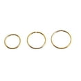 thumbnail image 1 of Sol and Venus LLC Set of 3 Small Hoop Earrings – 6mm 7mm 8mm 21 Gauge 14K Gold Filled Rings for Cartilage, Helix, Tragus, or Nose Piercing (Mismatched Set), 1 of 9