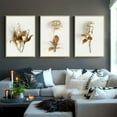 thumbnail image 1 of Set Of 3 Modern Style Paintings: Floral Wall Panel, Large Abstract Painting On Canvas (Unframed),3 Piece Set Modern Wall Art Flower Print Large Canvas Painting Picture Abstract(No Frame）, 1 of 5