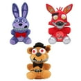thumbnail image 1 of Set 3 Nightmare Plush Set - 8" Nightmare Bonnie the Rabbit, Nightmare Foxy the Pirate, Nightmare Freddy Fazbear FNAF Plush Stuffed Animal Doll Toy for Boy Girl, 1 of 7