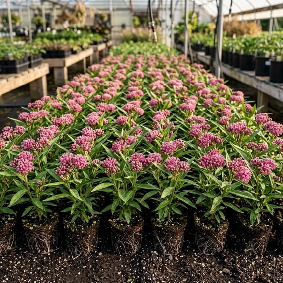 Set 3 Pink Milkweed Plants Live for Planting, Perennial Butterfly Milkweed Plants, Well Rooted, Asclepias Tuberosa Live Plant, 4-8 Inch Tall, No Pot