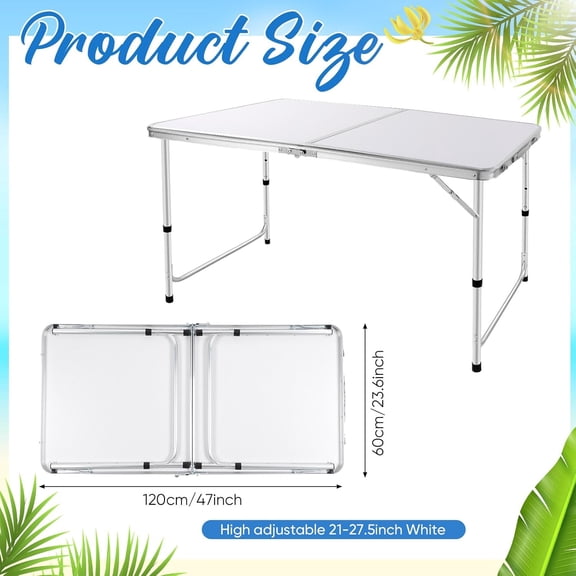 Set of 3 Pool Party Supplies 4 Foot Folding Ice Table Cooler Table Outdoor Mesh Food Covers Food Tent Inflatable Serving Bars Food Trays for Party Buffet for BBQ Picnic Camping