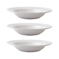 thumbnail image 1 of Set of 3 Pure White Ceramic Dinner Plates, Heat-Resistant and Scratch-Resistant, Microwave and Dishwasher Safe, Dishware for Pasta, Steak, Soup, Family Dinners, and Restaurants, 1 of 2