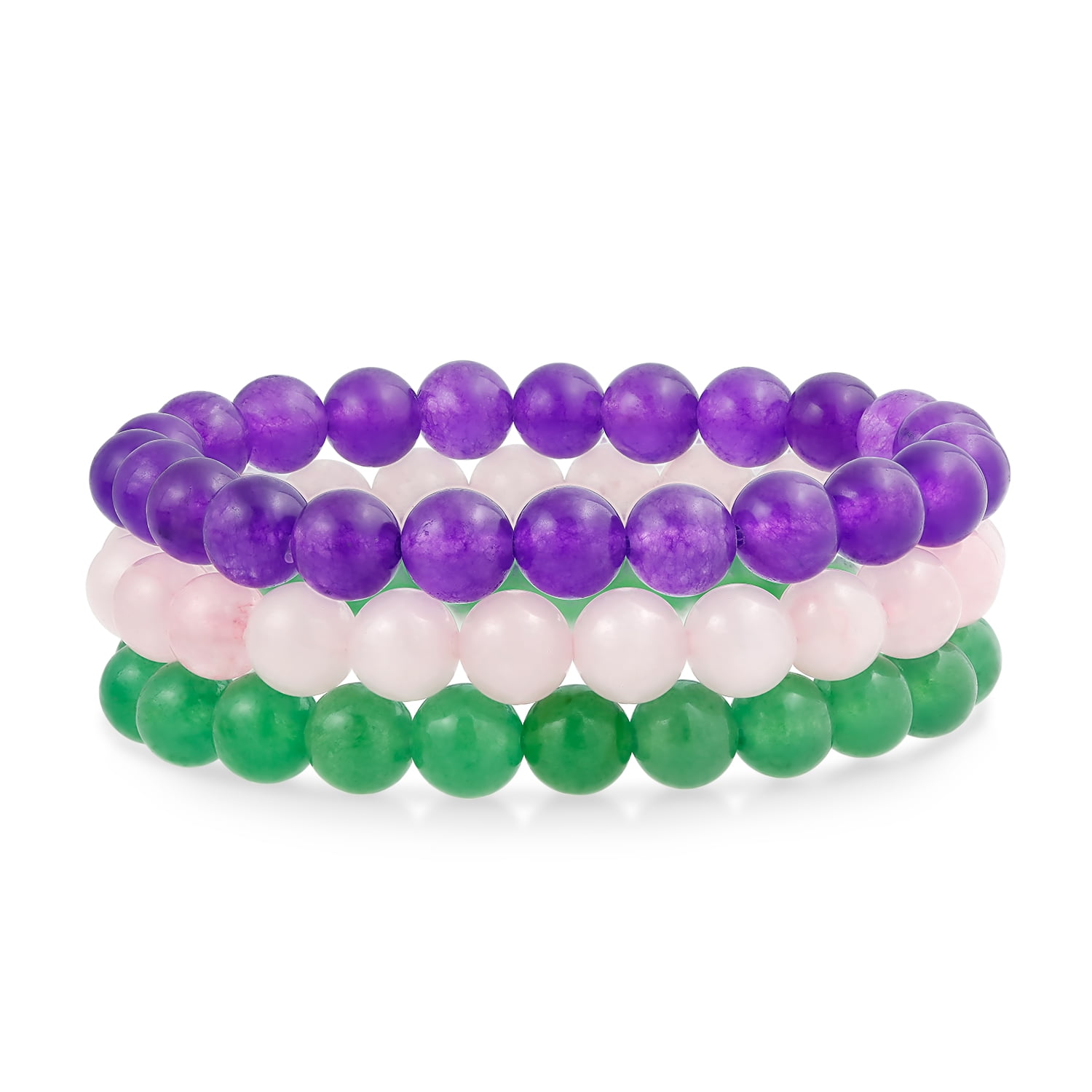 4in Metallic Purple/ Green/ Gold Plastic Jumbo Rings/Bracelet