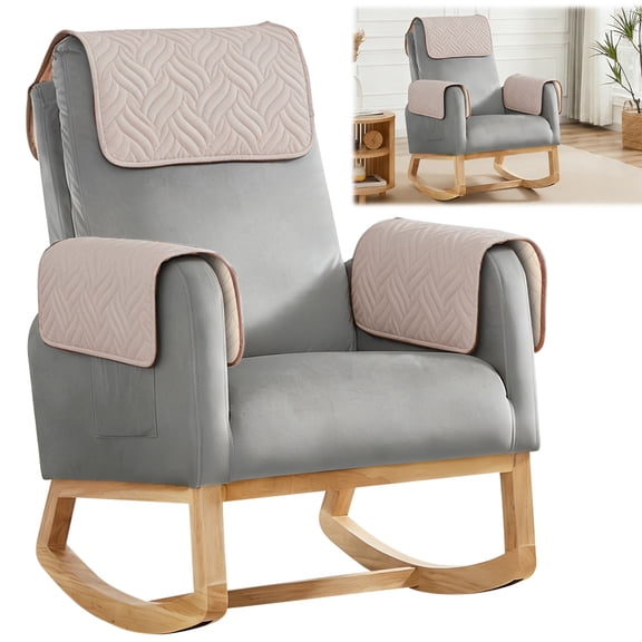 Set of 3 Recliner Headrest Protector and Armrest Cover Headrest Cover Waterproof Couch Headrest Covering Chair Armrest Cover Non Slip Furniture Protector for Pet