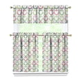 thumbnail image 1 of Set of 3 Winter Animal Kitchen Curtains - Cartoon Penguin & Snow Design Rod Pocket Window Treatment Panels for Small Windows (Includes Valance & 2 Tier Panels), 1 of 5