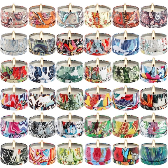 Set 36Pack Scented Candles,Candvent Calendar 2025,Gifts Soy Wax Travel Tin Jar Candles for Home 2.5 OZ jar Mom Christmas, Birthday, Thanksgiving, Mother's Day