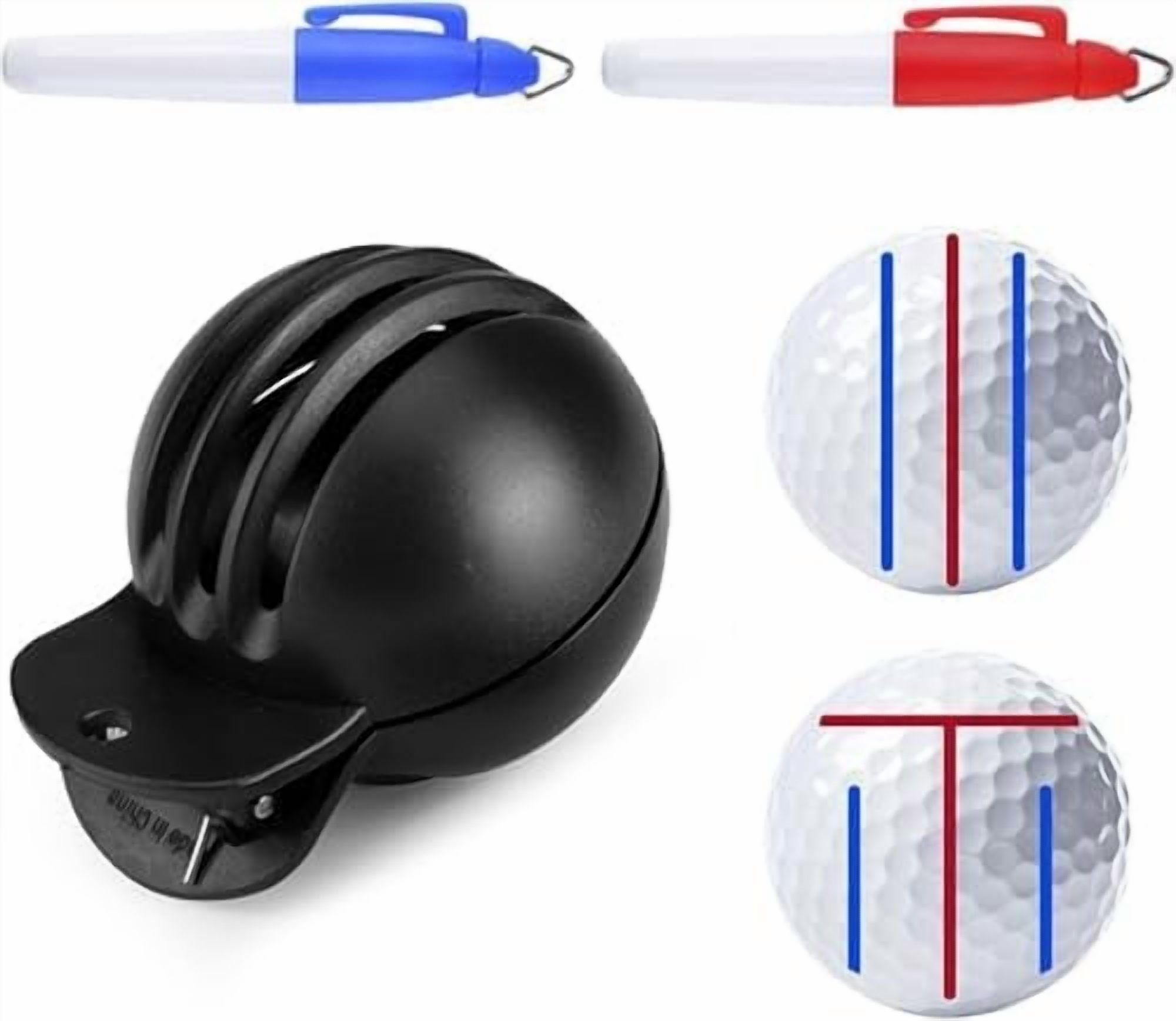 A Set 3Pcs Fade-Resistant Golf Ball Liner, Advanced Design Ball Marking ...
