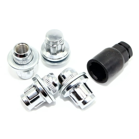 Set of 4 12x1.5 Veritek OEM Style Factory Replacement Chrome Lug Nut Wheel Locks for Toyota Camry Corolla Matrix Highlander RAV4 Prius Sienna Tacoma 4Runner Lexus ES IS GS RC RX UX