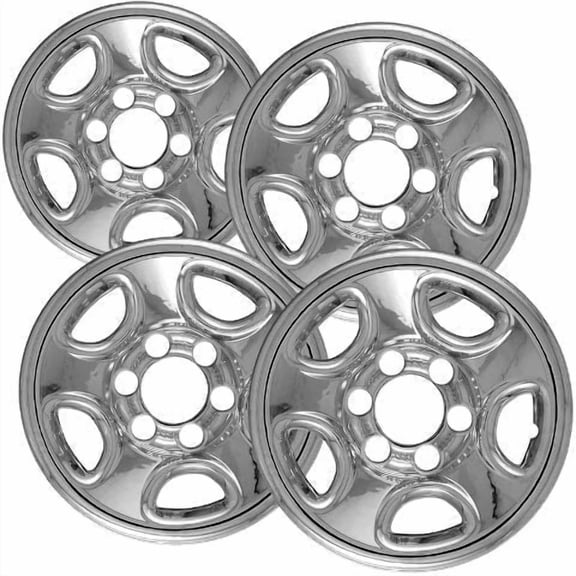 Fuel Rider Set of 4 16 inch Chrome Wheel Covers compatible with 99-06 Silverado 1500 07 Silverado 1500 Classic 99-04 Sierra 1500 01-03 Silverado Sierra 1500 HD Impostors