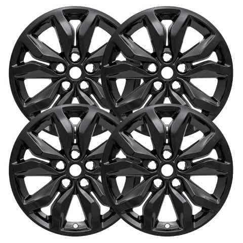 Set of 4 18 inch Gloss Black Wheel Skins Covers Compatible with 18-24 Chevrolet Equinox LS LT Premier 18-21 Equinox L 16-20 Impala Impostors for 5712 Wheel Series