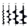 thumbnail image 1 of Set of 4 (4''+8''+10''+12'') Auger Drill Bit for Planting, Easy Planter Garden Auger, Bulb & Bedding Digging Post Hole Planting Tool for 3/4" Shaft Auger, 1 of 6