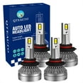 thumbnail image 1 of Set of 4 9005/HB3/H10 9006/HB4 LED Bulb Super Bright High Beam Low Beam 140W, 12V, Color Temperature 6000K, 30,000 hours, Waterproof rate IP68, Operating Temperature -15c~105c For 1987 BMW L6, 1 of 4