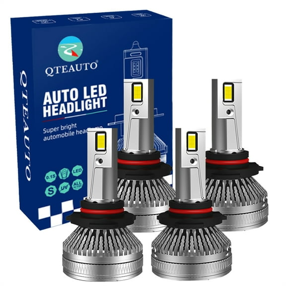 Set of 4 9005/HB3/H10 9006/HB4 LED Bulb Super Bright High Beam Low Beam 140W, 12V, Color Temperature 6000K, Lifespan 30,000 hours, Waterproof rate IP68, -15c~105c For 1989-1992 Ferrari 348 TS
