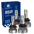 thumbnail image 1 of Set of 4 9005/HB3/H10 9006/HB4 LED Super Bright High Beam Low Beam, Voltage 12V, Color Temperature 6000K, Lifespan 30,000 hours, Waterproof rate IP68, -15c~105c For 1995-1998 Hyundai Sonata, 1 of 4