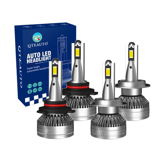 Set of 4 9005/HB3/H10 H7 LED Bulb High Beam Fog Light 140W, 12V, Color Temperature 6000K, Lifespan 30,000 hours, Waterproof rate IP68, Operating Temperature -15c~105c For 1997-2000 BMW 528I