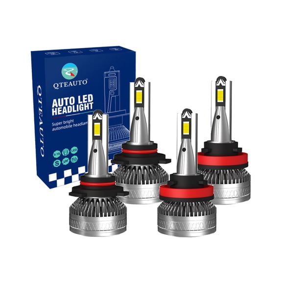 Set of 4 9005/HB3/H10 H8/H9/H11 LED Bulb High Beam Fog Light 140W, 12V, Color Temperature 6000K, 30,000 hours, Waterproof rate IP68, Operating Temperature -15c~105c For 2013-2016 Honda CR-Z