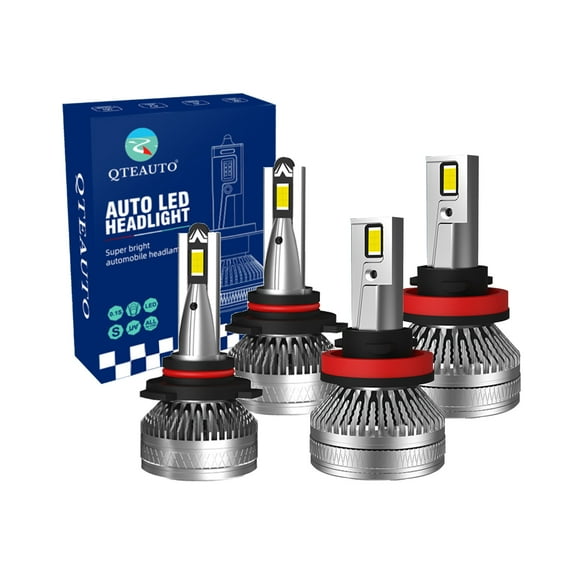 Set 4 9005/HB3/H10 H8/H9/H11 LED Bulb High Beam Fog Light 140W, Voltage 12V, Color Temperature 6000K, Lifespan 30,000 hours, IP68, Operating Temperature -15c~105c For 2005 2006 Infiniti Q45