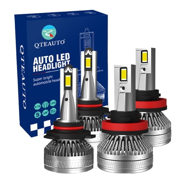 Set of 4 9005/HB3/H10 H8/H9/H11 LED Bulb Super Bright High Beam Low Beam 140W, 12V, Color Temperature 6000K, Lifespan 30,000 hours, IP68, -15c~105c For 2011-2016 Honda CR-Z