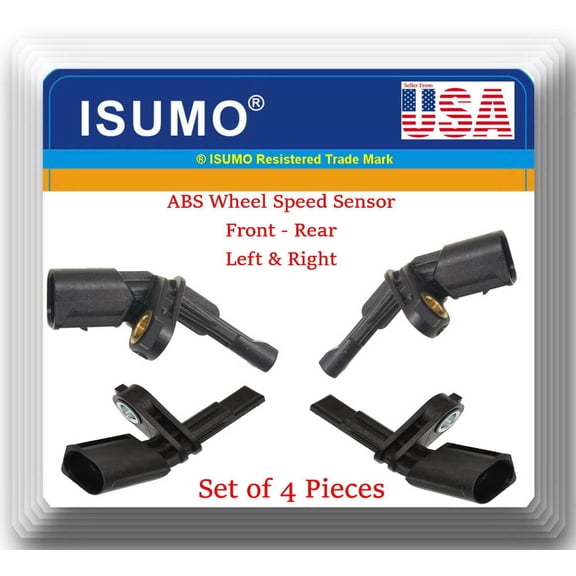 Set 4 ABS Wheel Speed Sensor Front-Rear L/R Fits: VW Amarok Beetle Bora CC