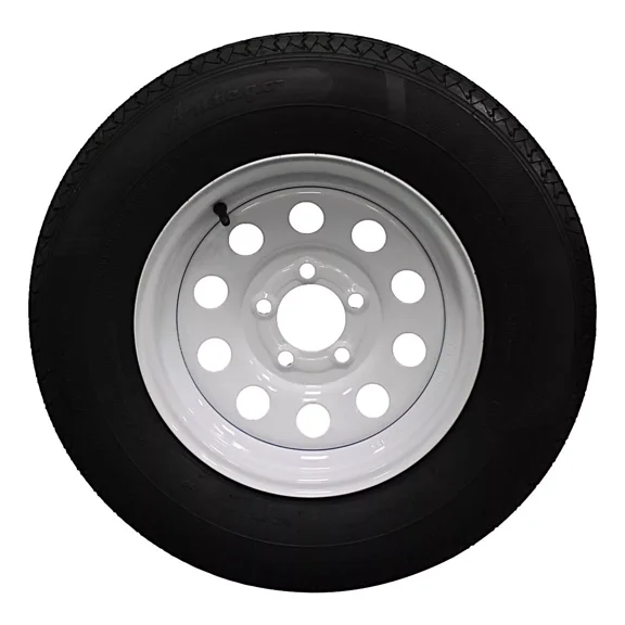 (Set of 4) Antego Tire and Wheel 205/75R14 Highway Terrain Assembly – Optimized for High Load Performance, 14.0-Inch Rim, Load 105.0, Speed M | A140554010116108ST20575R14-B4