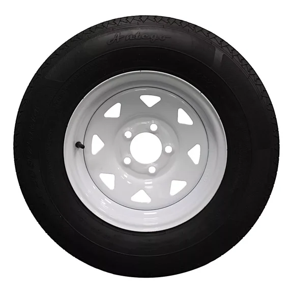 (Set of 4) Antego Tire and Wheel 205/75R14 Highway Terrain Assembly – Optimized for High Load Performance, 14.0-Inch Rim, Load 105.0, Speed M | A140554020116108ST20575R14-B4