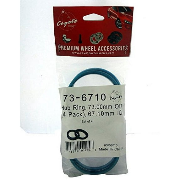 Set(4) Coyote Wheel Accessories Hub Centric Rings 73-6710 73.00 OD 67.10mm ID NEW
