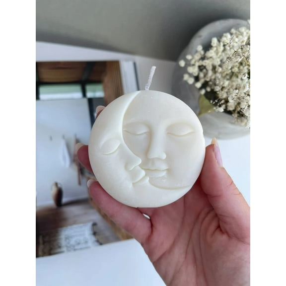 Set of 4 Decorative Moon Shaped Candles | Scented Candles For Home Decor | Scented Candles For Bedroom Decor | Scented Candles For Home | Aroma Candles | Scented Candles Gift Set | Candle Gifts