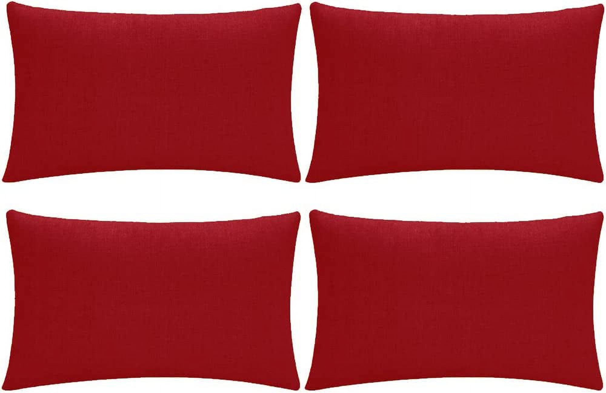 Set of 4 Decorative Outdoor Throw Pillow Covers,Patio Balcony