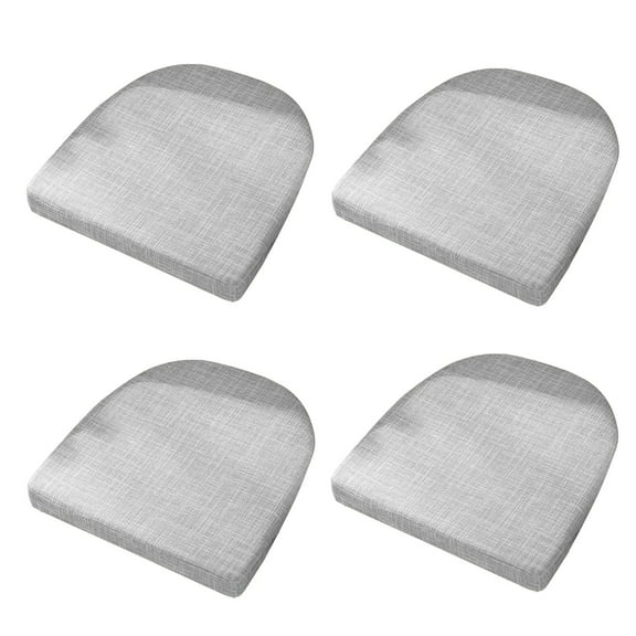 Set of 4 Dining Chair Cushions 17.72 x 17.72 Inches Non Seat Pads with Ties Comfortable Foam Kitchen Chair Covers Indoor Use for Home Dining Room Office Restaurant