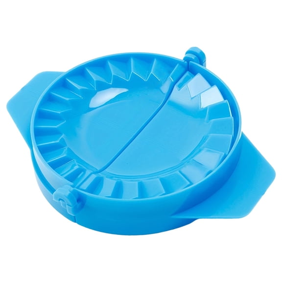 Set of 4 Dough Press - Plastic Pastry Shaper & Empanada Maker Press With Crimped Crust Edges - Kitchen Tools For Making Dumplings, Hand Pie, Ravioli, Turnover-Blue