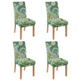 thumbnail image 1 of Set of 4 Elegant Paisley Bohemian Dining Chair Covers Vintage Floral Ethnic Retro Pattern Colorful Washable Polyester Stretch Slipcovers Removable Protector for Artistic Home, 1 of 7