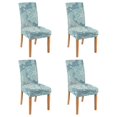 thumbnail image 1 of Set of 4 Exotic Paisley and Bohemian Dining Chair Covers Featuring Vintage Floral Ethnic Retro Pattern Washable Polyester Stretch Slipcovers Removable Seat Protector for Chic Spaces, 1 of 7