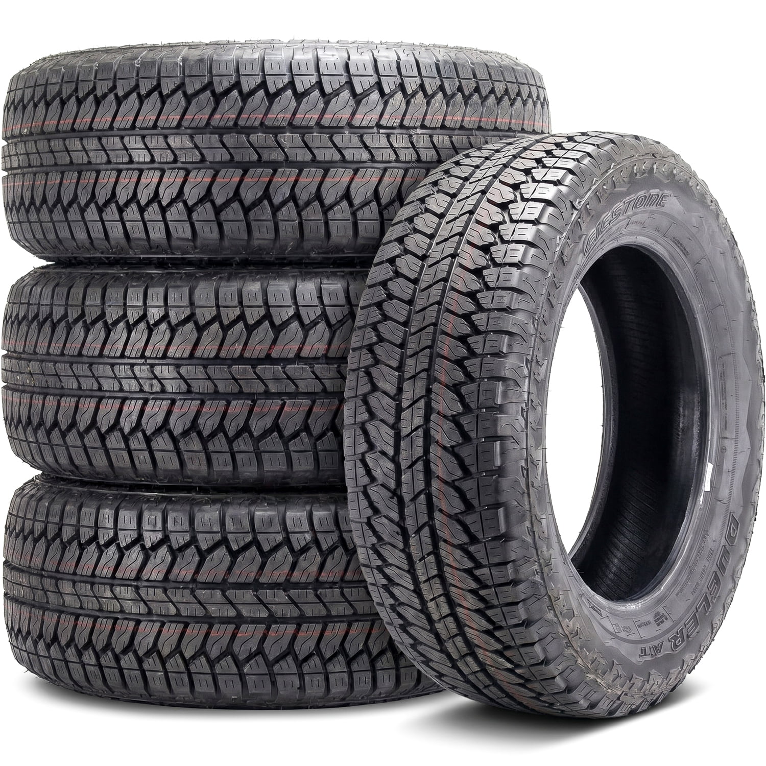 251012-02 ②BRIDGESTONE V600ラジアルタイヤ２本 Bridgestone Dueler A/T RH-S Tires (Set of 4) 275/60R20, For Ram