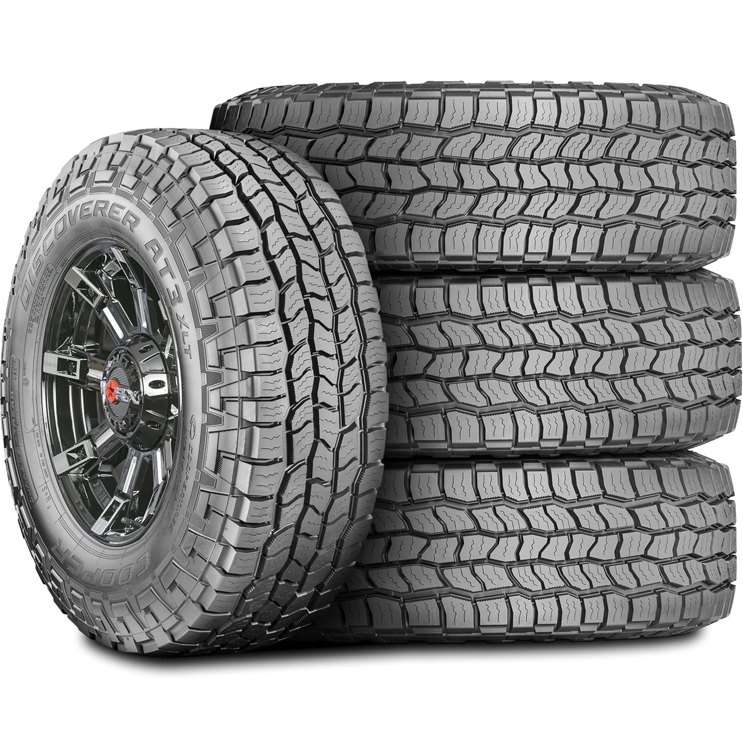 (FOUR) Cooper Discoverer AT3 XLT LT 315/70R17 Load E (10 Ply) AT A/T All Terrain Tires Fits: 2017-22 Ford F-150 Raptor, 2003-09 Hummer H2 Base