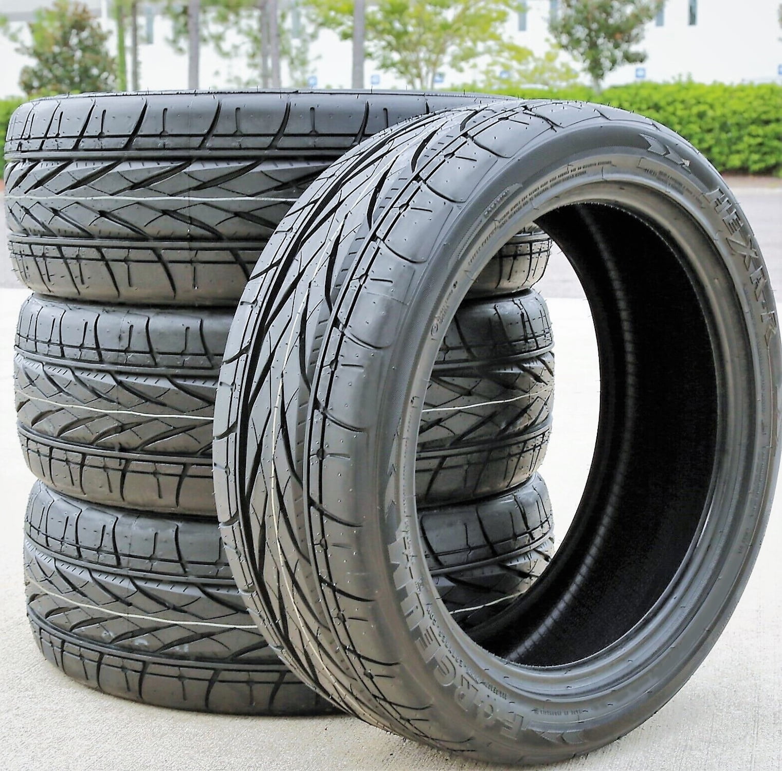 Set of 4 (FOUR) Forceum Hexa-R 245/40R18 ZR 97Y XL A/S High Performance All Season Tires Fits: 2006-16 Mercedes-Benz E350 4Matic, 2016-22 Subaru Impreza Base