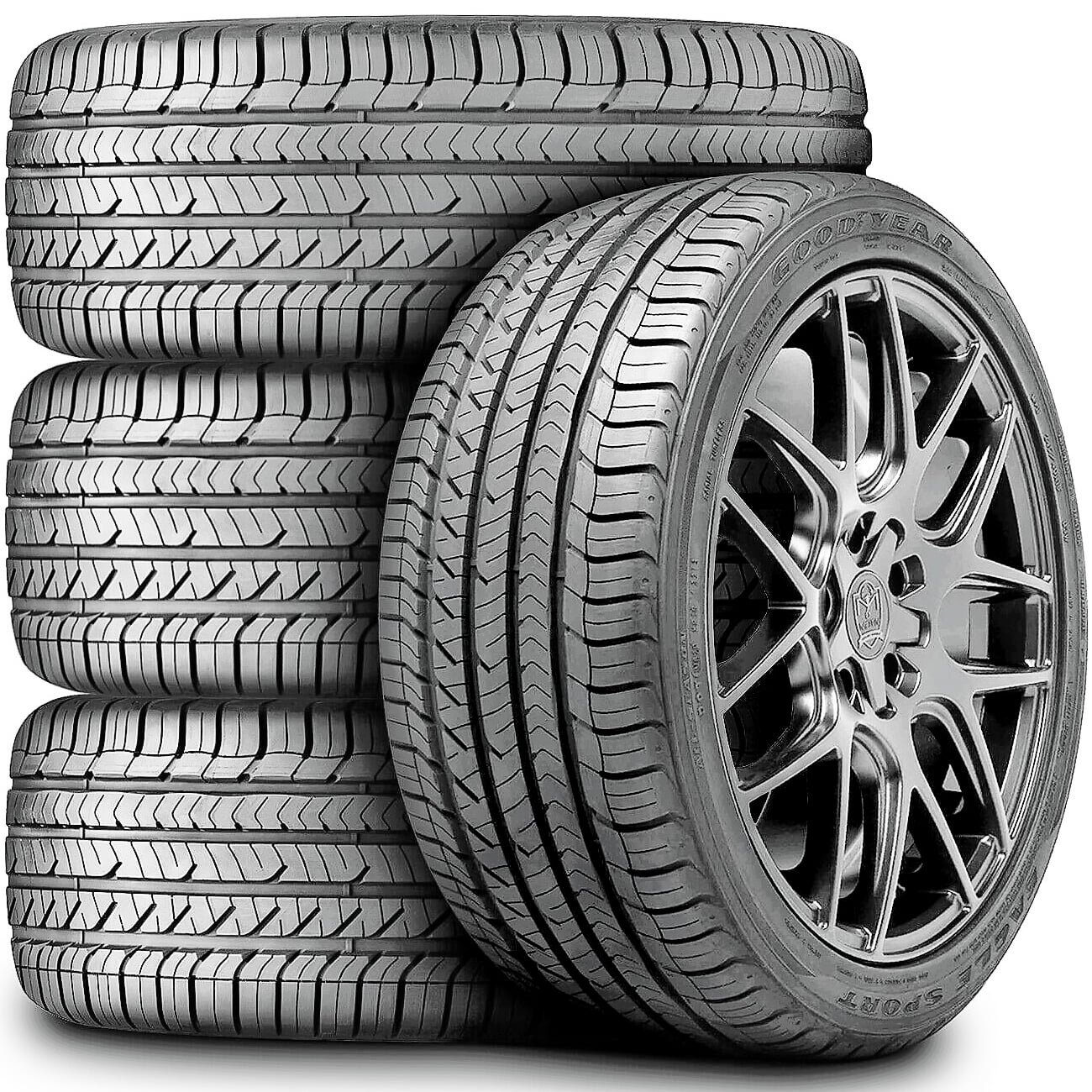 Goodyear Eagle Sport 235/40R18 Tires Set of 4 for 1723 Honda Civic, 2122 Hyundai Elantra