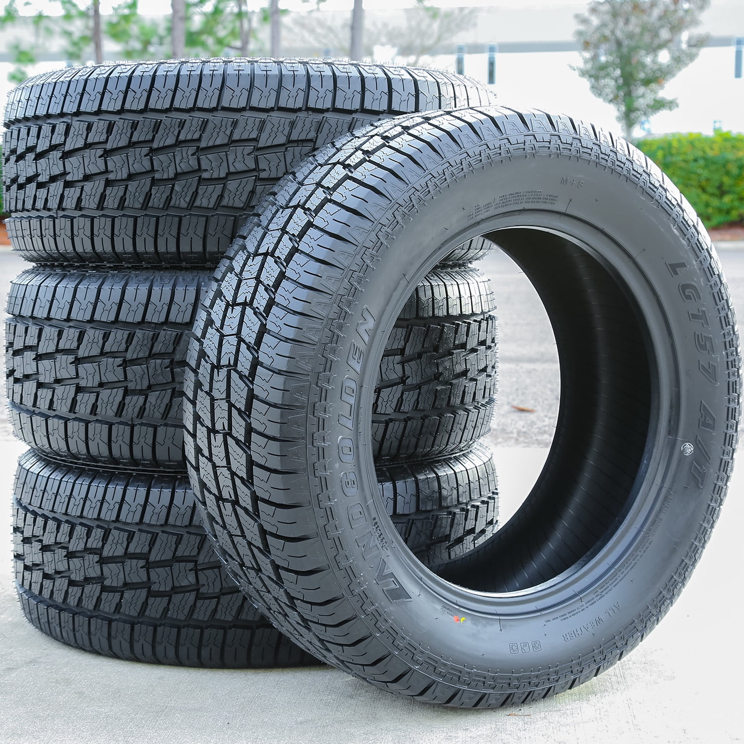(FOUR) Landgolden LGT57 A/T LT 285/60R20 Load E 10 Ply AT All Terrain Tires Fits: 2021-23 Ram 2500 Limited Longhorn, 2014-20 Ram 2500 Laramie Limited