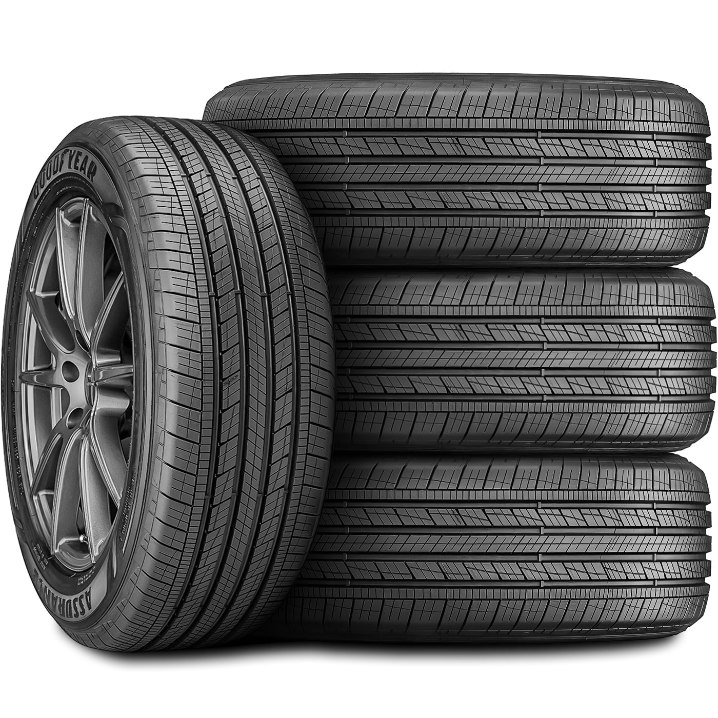 Set of 4 (FOUR) Tires Goodyear Assurance Finesse 225/65R17 102H AS A/S All Season Fits 201823