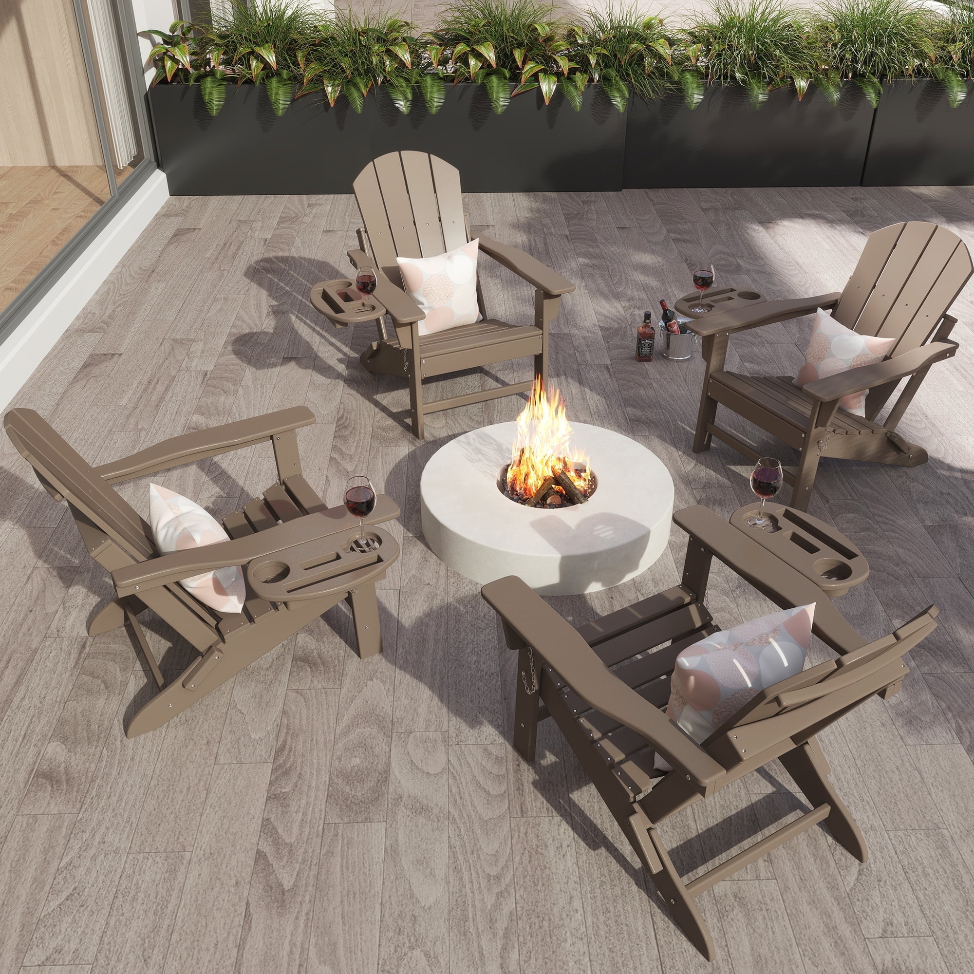 resin adirondack chair cup holder
